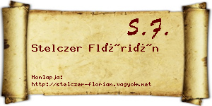 Stelczer Flórián névjegykártya